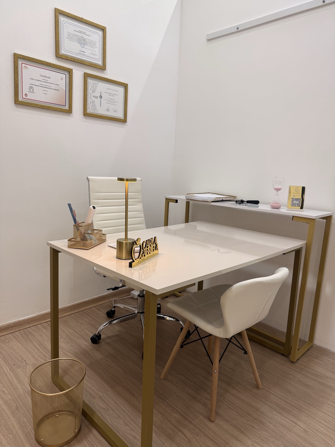 Interior do consultório de nutrição